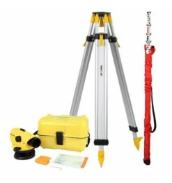 GeoMax ZAL320 Nivellierset Bestehend Aus: Nivellier, Stativ + Latte