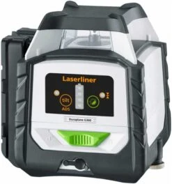 Laserliner 360°-Hybridlaser Duraplane G360 RX, (CrossGrip; 2 Lithium; GRX 60)