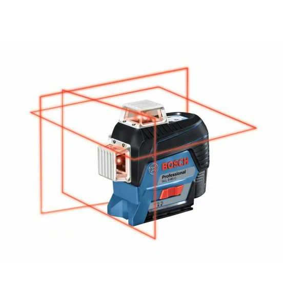 Bosch Linienlaser GLL 3-80 C, Mit Batterie, Akku-Adapter, Baustativ, Tasche 3 Bosch Linienlaser GLL 3-80 C, Mit Batterie, Akku-Adapter, Baustativ, Tasche