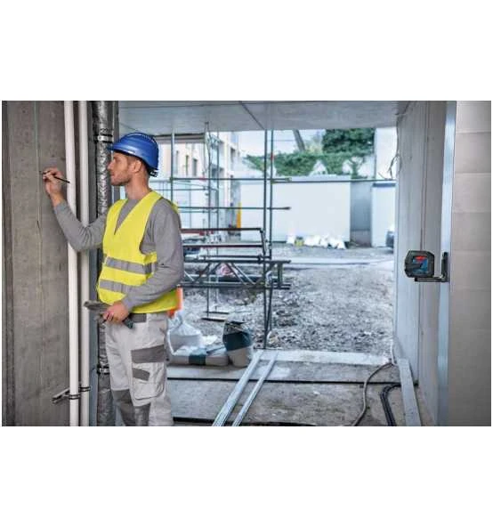 Bosch Linienlaser GLL 2-15 G, Zubehör, Tasche, Handwerkerkoffer 6 Bosch Linienlaser GLL 2-15 G, Zubehör, Tasche, Handwerkerkoffer – Bild 4