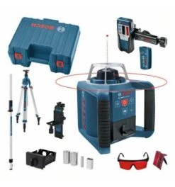 Bosch Rotationslaser GRL 300 HV, Mit RC 1, WM 4, LR 1, BT 300 HD Und GR 240