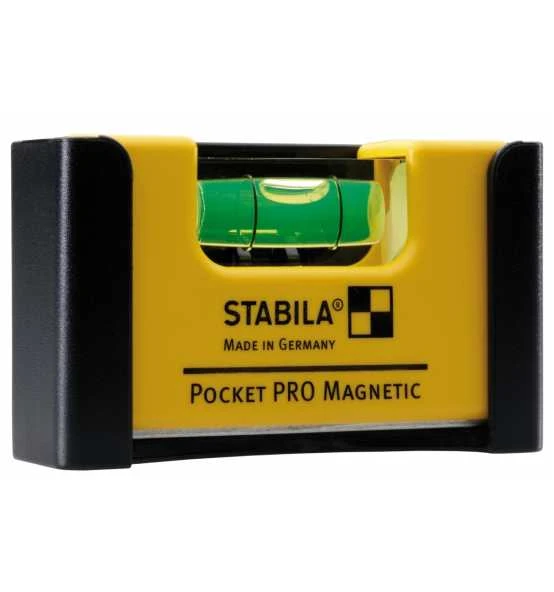 Stabila Wasserwaage Pocket PRO Magnetic, 7 Cm, Seltenerd-Magnet, Gürtel-Clip 3 Stabila Wasserwaage Pocket PRO Magnetic, 7 Cm, Seltenerd-Magnet, Gürtel-Clip
